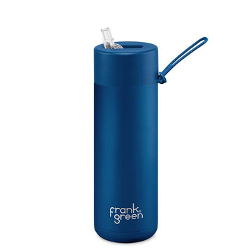 Frank Green Ceramic Reusable Bottle 595ml / 20oz (Deep Ocean Blue)